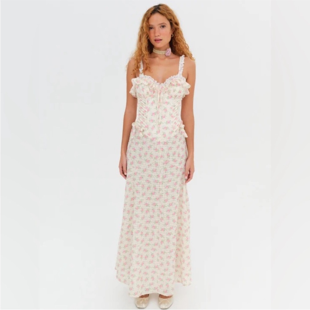 For Love & Lemons Amelia Maxi Dress Small S